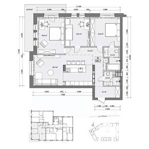 3-к квартира, вторичка, 119м2, 2/6 этаж
