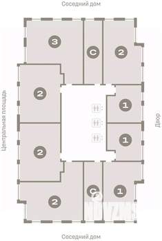 2-к квартира, вторичка, 80м2, 9/23 этаж
