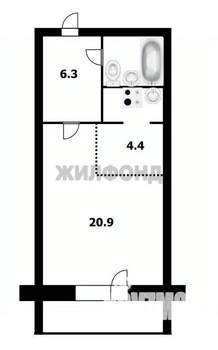 1-к квартира, вторичка, 38м2, 5/10 этаж