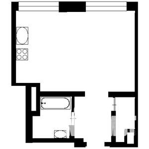 1-к квартира, вторичка, 44м2, 1/5 этаж