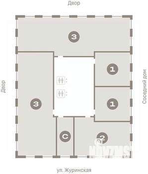 1-к квартира, вторичка, 46м2, 5/14 этаж