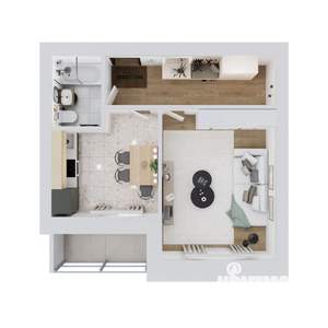 1-к квартира, вторичка, 40м2, 9/9 этаж