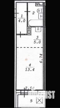 Студия квартира, вторичка, 26м2, 16/24 этаж