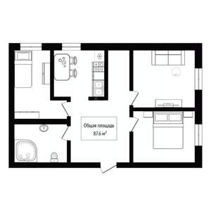 3-к квартира, вторичка, 88м2, 1/10 этаж