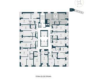3-к квартира, вторичка, 68м2, 25/30 этаж