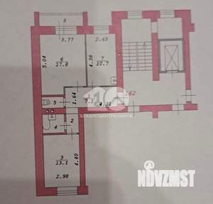 2-к квартира, вторичка, 55м2, 9/11 этаж