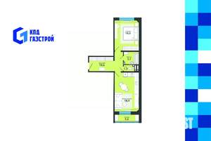 2-к квартира, вторичка, 53м2, 5/18 этаж