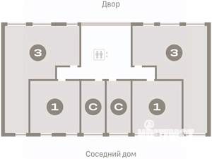 3-к квартира, вторичка, 84м2, 2/6 этаж