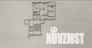 2-к квартира, вторичка, 51м2, 2/9 этаж