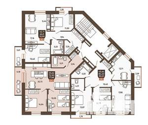 3-к квартира, вторичка, 78м2, 3/19 этаж