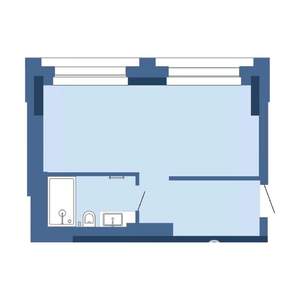 1-к квартира, вторичка, 28м2, 9/30 этаж