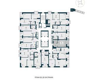 Студия квартира, вторичка, 30м2, 22/30 этаж