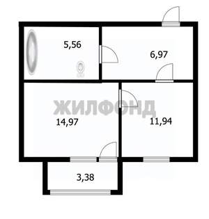 1-к квартира, вторичка, 40м2, 3/10 этаж