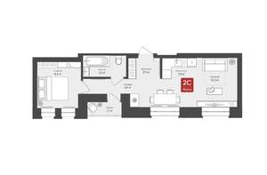 2-к квартира, вторичка, 39м2, 13/17 этаж