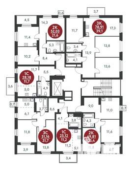 Студия квартира, вторичка, 28м2, 8/10 этаж