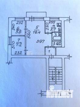 3-к квартира, вторичка, 43м2, 4/5 этаж