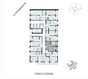 1-к квартира, вторичка, 39м2, 2/25 этаж