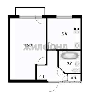 1-к квартира, вторичка, 29м2, 2/5 этаж