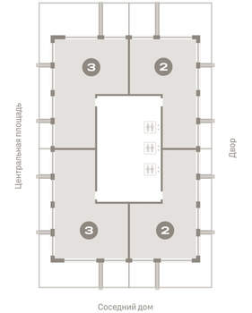 3-к квартира, вторичка, 151м2, 22/23 этаж