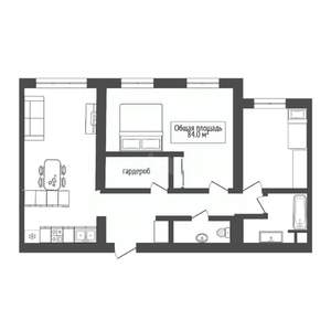 3-к квартира, вторичка, 84м2, 4/9 этаж