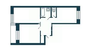 2-к квартира, вторичка, 67м2, 5/11 этаж
