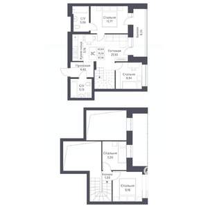 3-к квартира, вторичка, 79м2, 18/18 этаж