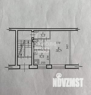 1-к квартира, вторичка, 31м2, 1/5 этаж