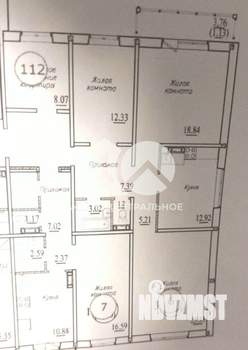 3-к квартира, вторичка, 86м2, 2/10 этаж