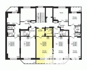 Студия квартира, вторичка, 37м2, 10/10 этаж