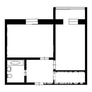 1-к квартира, вторичка, 27м2, 4/5 этаж