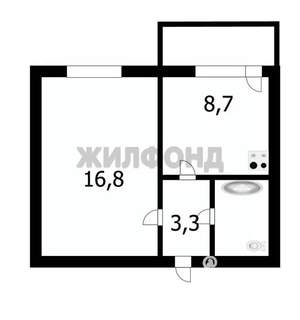 1-к квартира, вторичка, 33м2, 2/9 этаж
