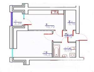 1-к квартира, вторичка, 37м2, 7/10 этаж