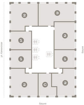 3-к квартира, вторичка, 91м2, 14/30 этаж