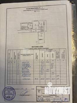 3-к квартира, вторичка, 72м2, 2/9 этаж