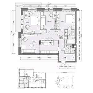 3-к квартира, вторичка, 119м2, 1/6 этаж