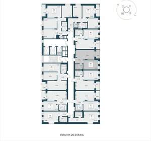 1-к квартира, вторичка, 42м2, 22/25 этаж