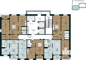 Студия квартира, вторичка, 75м2, 22/25 этаж