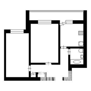 2-к квартира, вторичка, 46м2, 7/9 этаж