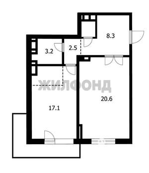 2-к квартира, сданный дом, 53м2, 14/19 этаж