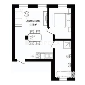 2-к квартира, вторичка, 88м2, 1/3 этаж