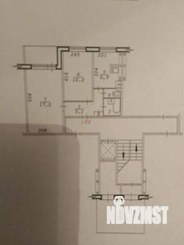 2-к квартира, вторичка, 44м2, 1/9 этаж