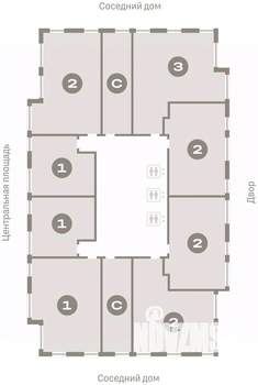 2-к квартира, вторичка, 74м2, 12/23 этаж