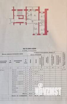 4-к квартира, вторичка, 74м2, 6/10 этаж