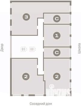 1-к квартира, вторичка, 50м2, 5/14 этаж