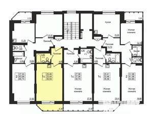 Студия квартира, строящийся дом, 34м2, 2/10 этаж