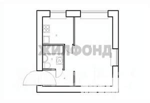 1-к квартира, вторичка, 31м2, 5/5 этаж