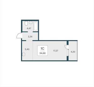 Студия квартира, вторичка, 35м2, 7/17 этаж
