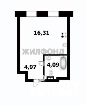 1-к квартира, вторичка, 25м2, 9/23 этаж