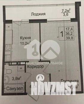 1-к квартира, вторичка, 40м2, 2/17 этаж