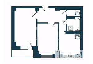 2-к квартира, вторичка, 45м2, 9/10 этаж
